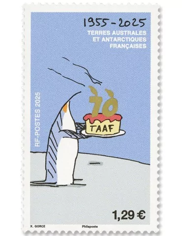 n° 1130 - Timbre TAAF Poste (70 ans des TAAF)