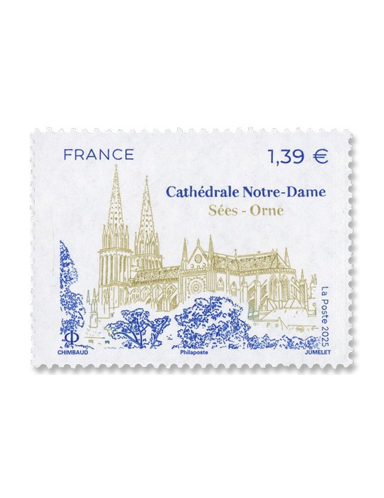 n° 5889 - Timbre FRANCE Poste (Cathédrale Notre- Dame de Sées)