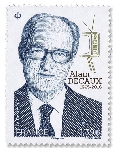 n° 5890 - Timbre FRANCE Poste (ALAIN DECAUX 1925-2016)