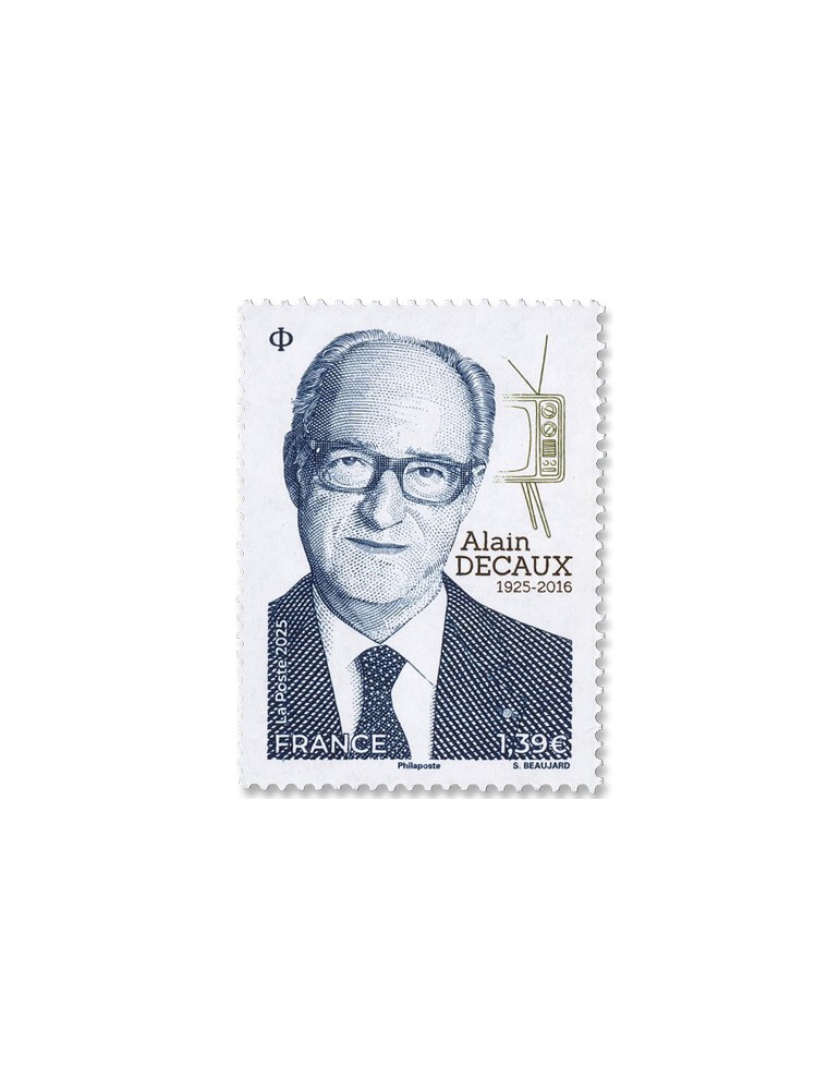 n° 5890 - Timbre FRANCE Poste (ALAIN DECAUX 1925-2016)