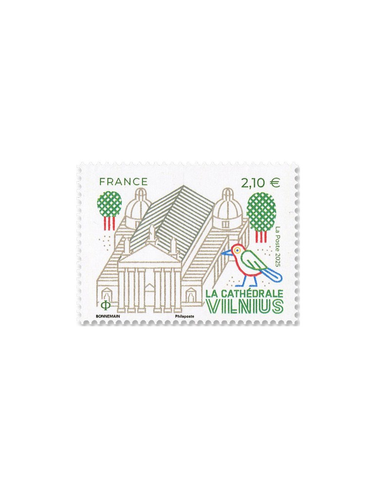 n° F5911 - Timbre FRANCE Poste (CAPITALES EUROPEENNES : VILNIUS)