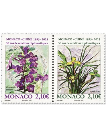 n° 3512/3513 - Timbre MONACO Poste (EMISSION MONACO-CHINE - 14 25 433)