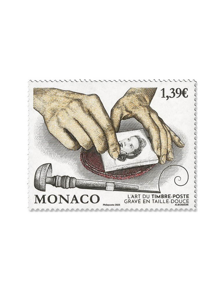 n° 3516 - Timbre MONACO Poste (L'ART DU TP GRAVE EN TAILLE DOUCE - 14 25 442)