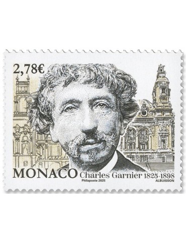 n° 3518 - Timbre MONACO Poste (200 ANS DE LA NAISSANCE DE CHARLES GARNIER - 14 25 424)