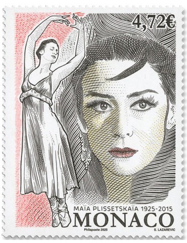 n° 3519 - Timbre MONACO Poste (100 ANS DE LA NAISSANCE DE MAIA PLISSETSKAIA - 14 25 425)