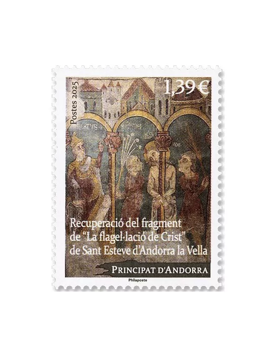 n° F932 - Timbre ANDORRE Poste (BLOC RECUPERATION PEINTURES DE SANT ESTEVE)