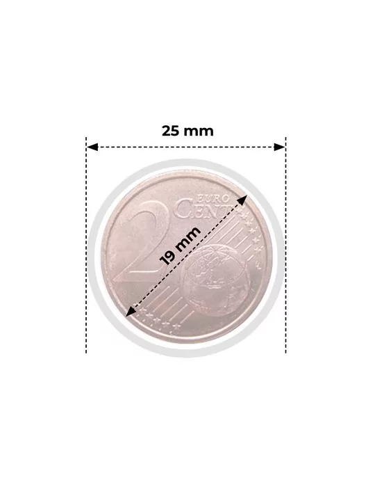 CAPSULES : 19 mm - POUR 2 CENT