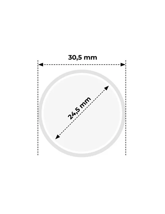 CAPSULES : 24.5 mm - POUR 50 CENT