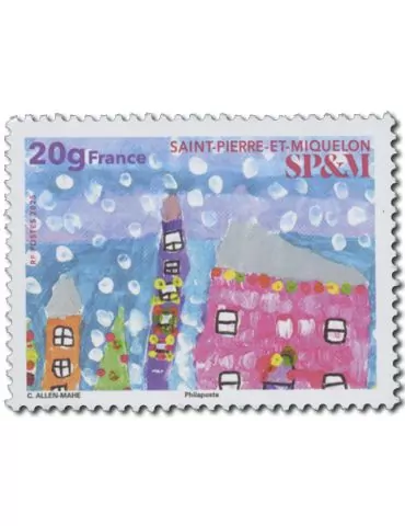n° 1370 - Timbre Saint-Pierre et Miquelon Poste (NOËL)