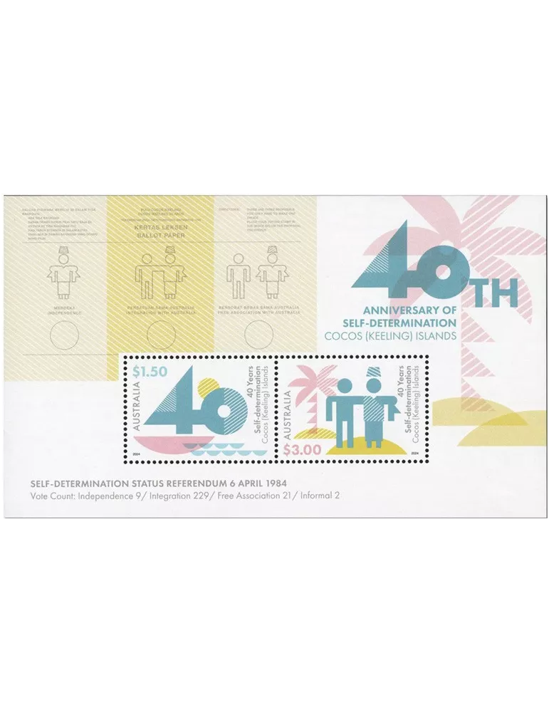 n° 32 - Timbre COCOS (ILES) Blocs et feuillets