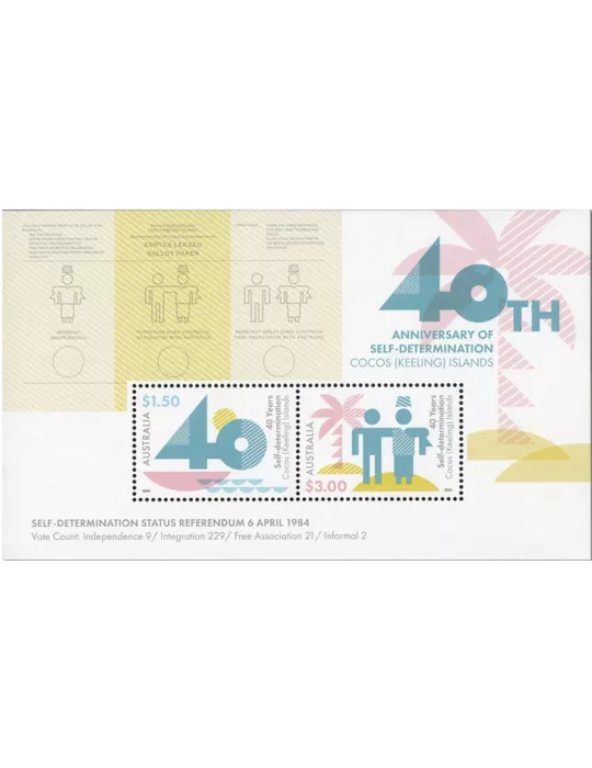 n° 32 - Timbre COCOS (ILES) Blocs et feuillets