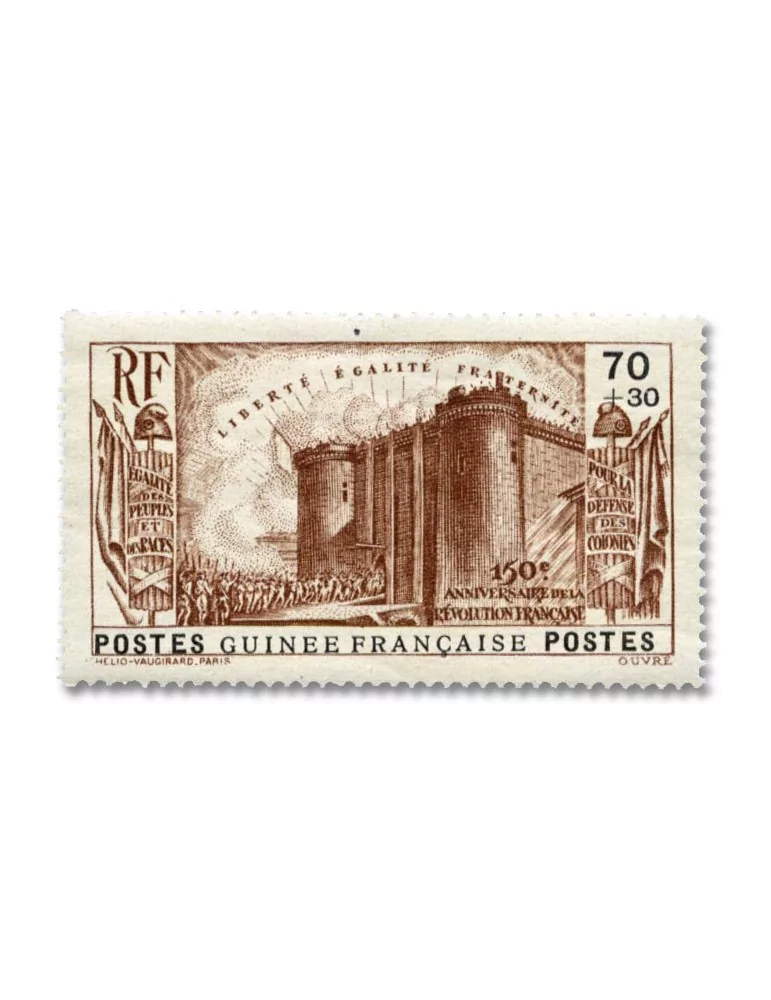 n° 153/156** + n° 157* - Timbre GUINEE Poste