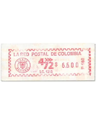 n° 2 - Timbre COLOMBIE Timbres de distributeurs