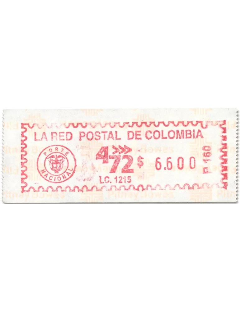 n° 2 - Timbre COLOMBIE Timbres de distributeurs