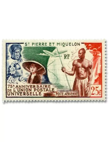 n° 21** - Timbre SAINT-PIERRE ET MIQUELON Poste Aerienne