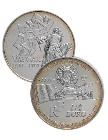 FRANCE : Monnaie 1/4 Euro VAUBAN (2007)