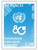 n° 3510 - Timbre MONACO Poste (80 ANS DE L'ONU - 14 25 437)