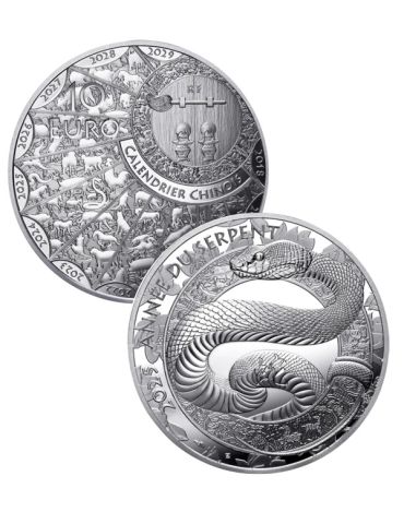 10 EUROS ARGENT - ANNEE DU SERPENT (2025)