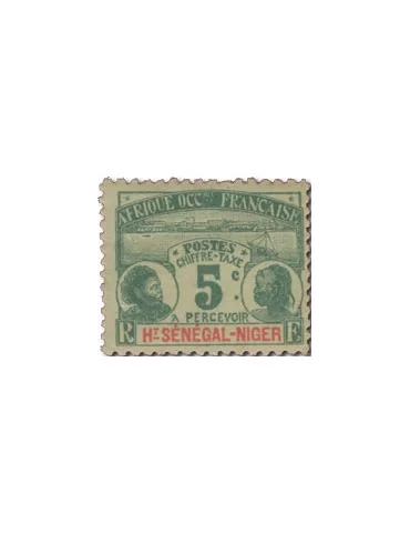 n° 1/7* - Timbre HAUT SENEGAL ET NIGER Taxe 2