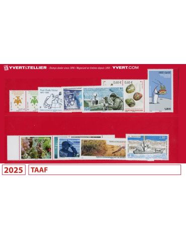 n° 1102/1136 - Timbre TAAF Année complète (2025)