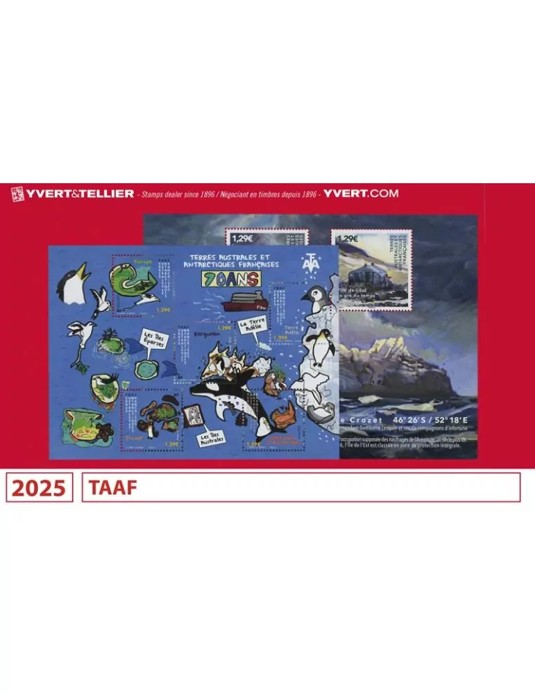 n° 1102/1136 - Timbre TAAF Année complète (2025)