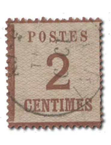 n° 2 obl. - Timbre FRANCE Alsace Lorraine