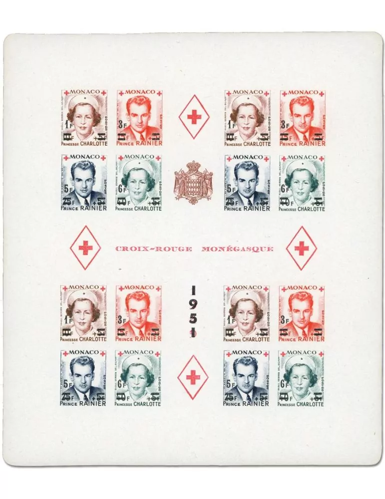 n° 4B -Timbre Monaco Bloc et feuillets