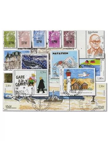 n° 966/990 obl. - Timbre SAINT-PIERRE ET MIQUELON Poste