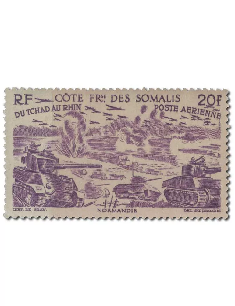 n° 14/19** - Timbre COTE DES SOMALIS Poste Aerienne