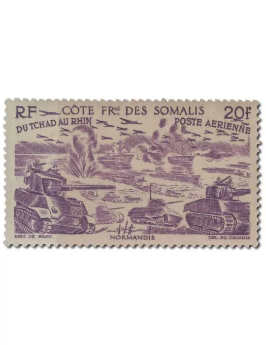 n° 14/19** - Timbre COTE DES SOMALIS Poste Aerienne