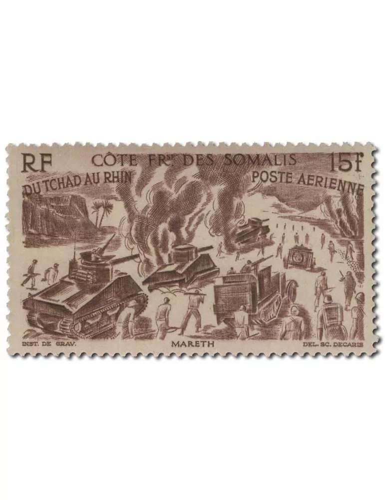 n° 14/19** - Timbre COTE DES SOMALIS Poste Aerienne