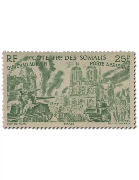 n° 14/19** - Timbre COTE DES SOMALIS Poste Aerienne