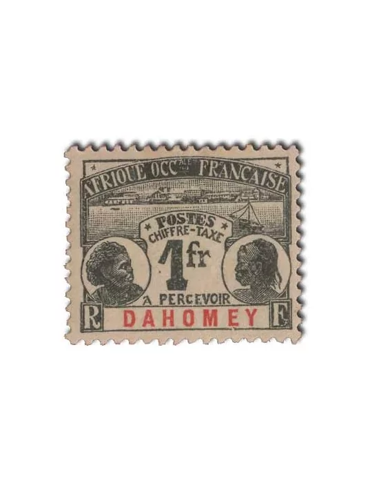 n° 1/8* - Timbre DAHOMEY Taxe