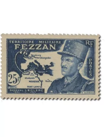 n° 43/53* - Timbre FEZZAN Poste 2