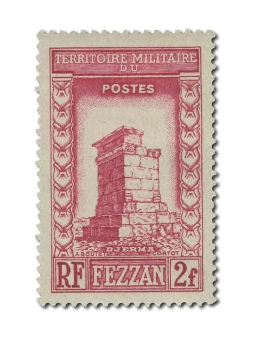 n° 43/53* - Timbre FEZZAN Poste
