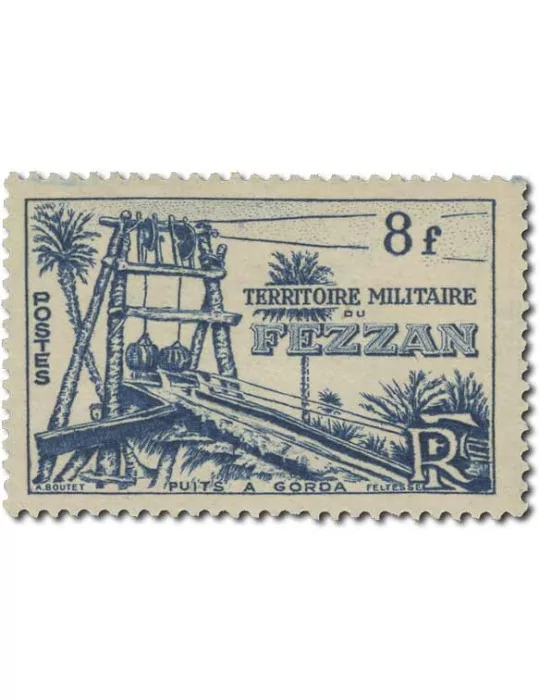 n° 43/53* - Timbre FEZZAN Poste