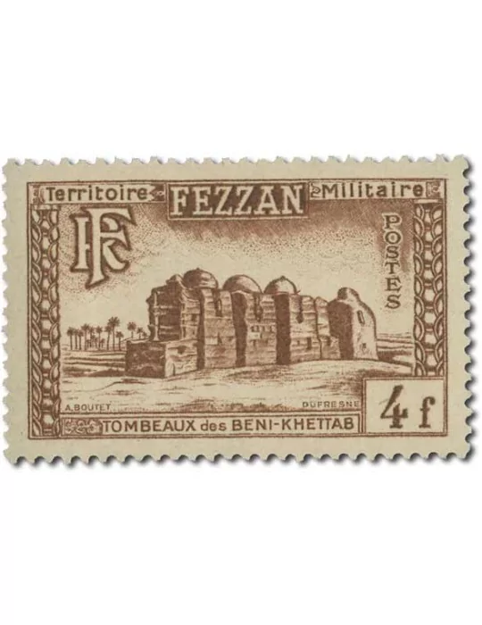 n° 43/53* - Timbre FEZZAN Poste