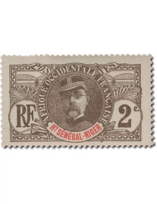 n° 1/17* - Timbre HAUT SENEGAL ET NIGER Poste