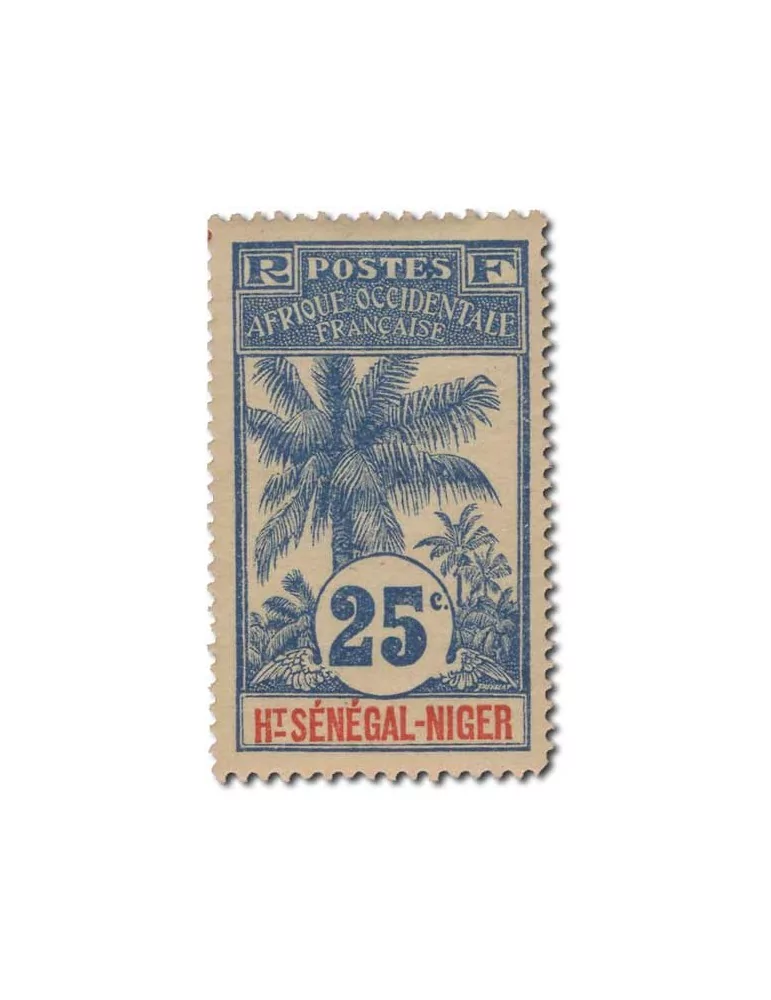 n° 1/17* - Timbre HAUT SENEGAL ET NIGER Poste