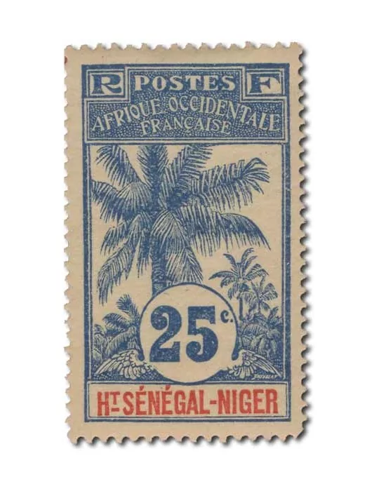 n° 1/17* - Timbre HAUT SENEGAL ET NIGER Poste