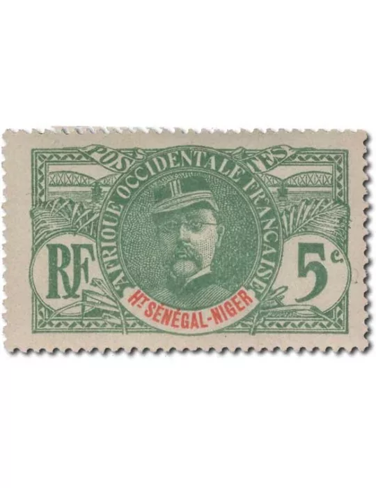 n° 1/17* - Timbre HAUT SENEGAL ET NIGER Poste