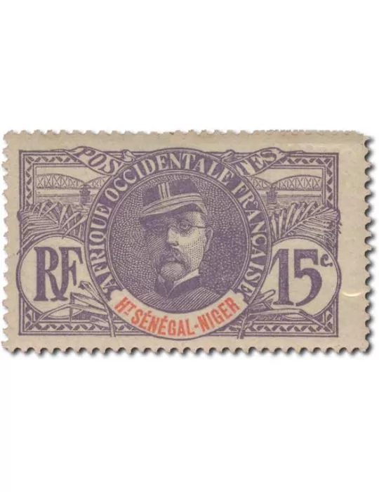 n° 1/17* - Timbre HAUT SENEGAL ET NIGER Poste