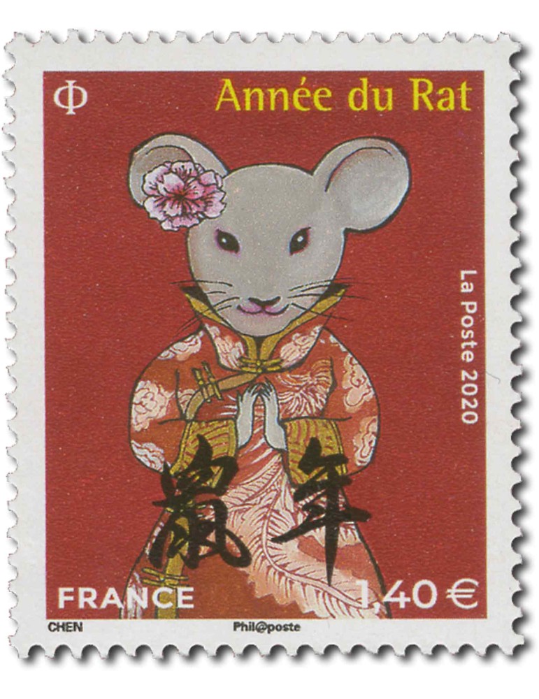 France : Horoscope chinois de 2020 à 2024 (10 valeurs neufs**)