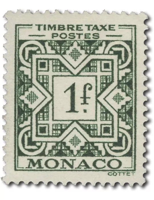 n° 29/39* - Timbre MONACO Taxe