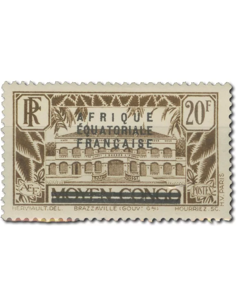 n° 1/16* - Timbre AEF Poste