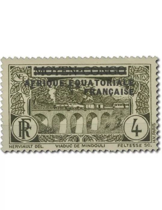 n° 1/16* - Timbre AEF Poste