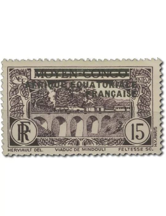 n° 1/16* - Timbre AEF Poste