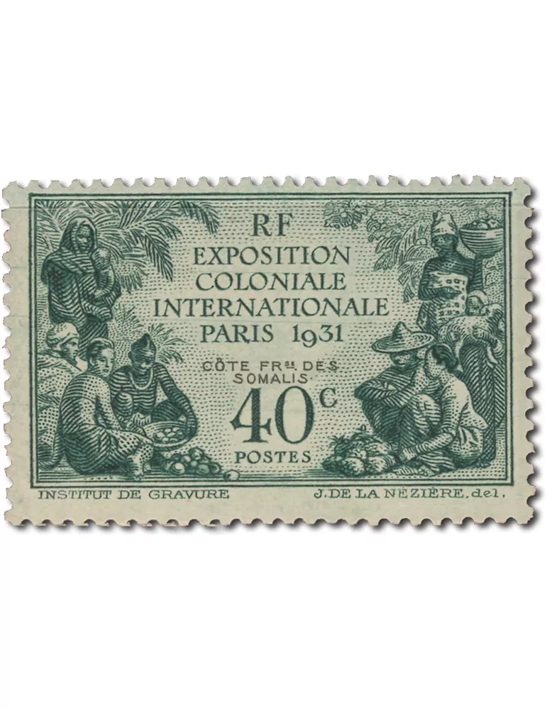 n° 137/140* - Timbre COTE DES SOMALIS Poste