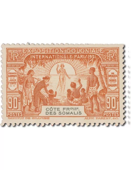 n° 137/140* - Timbre COTE DES SOMALIS Poste