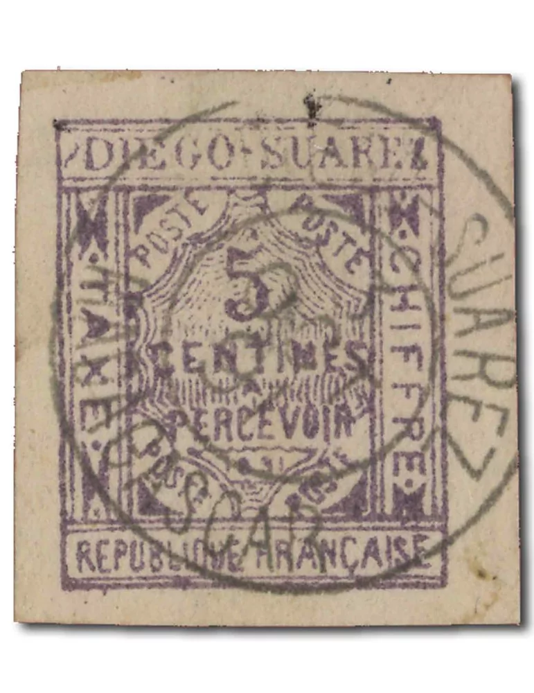 n° 1 obl. - Timbre DIEGO SUAREZ Taxe